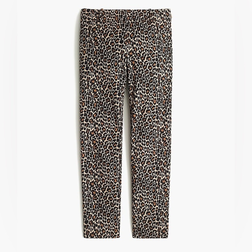 J. Crew Leopard Print Winnie Crop Pants Size 8